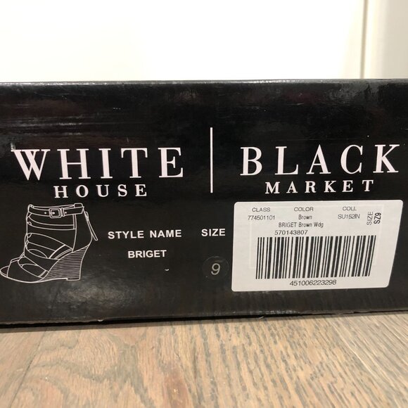 White House Black Market - Briget Wedge Heels - Sizing is 8.5 Right and 9 Left - Picture 4 of 6